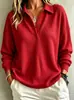 Europeu e Americano Transfronteiriço Amazon Comércio Exterior Moda Botão Malha Waffle 2026 Outono Novo Cor Sólida Suéter Top Roupa Feminina
