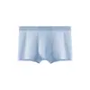 Roupa Íntima Masculina Algodão Puro 80S Jacquard Virilha Antibacteriana Cor Sólida Simples Respirável Confortável Boxer Esportivo Estampado