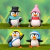 4 Pingüino Vida versión pollo coreano creativo hecho a mano micro-paisaje DIY jardinería paisajismo muñeco