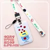 Estuche Deslizante para Tarjetas de ABS Estudiante Pecho Tarjeta de Acceso Tarjeta de Comida Bolsa Anti-pérdida Colgante del Cuello Estuche de Identificación Cubierta Protectora Hombres y Mujeres en stock