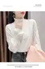 2120 Camisa Base com Forro de Lã Rendada Feminina Outono e Inverno Novo Estilo Camisa de Gola Alta Interna Roupa Externa de Limpeza Top Engrossado