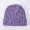 Gorros de Lana Nuevos de Invierno Japoneses y Coreanos, Gorros de Punto de Lana Larga de Felpa para Otoño e Invierno, Gorros de Lana Elásticos, Gorros Cálidos y de Moda