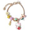 Pulseira Hellokitty Hello Kitty de Desenho Animado Anime Japonês Fofa Mais Vendida Transfronteiriça Joias de Liga de Zinco Atacado