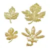 Lámina de Hierro del Fabricante Hoja Grande Uva Pintura Decorativa Manualidades Decoración Accesorios para Sombreros de Disfraces Antiguos (Paquete de 10)