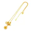 Bestseller Douyin Trevo de Quatro Folhas com Strass Bússola em Ouro Rosé Anel de Corrida Colar Corrente de Clavícula Luxo Leve Retrô Sensação de Alto Padrão