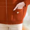 2025 Transfronterizo Nuevo Otoño e Invierno Ropa para Madres Prendas de Punto Chaqueta de Punto con Capucha Holgada Cárdigan Ropa para Mujeres de Mediana Edad y Mayores