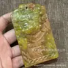 Decoração de Jade Antigo, Pingente de Cintura em Escultura de Jade da Dinastia Han, Artesanato em Couro Antigo, Utensílio de Jade, Cabo de Jade, Pingente de Jade Safira, Peça de Jade Comemorativa