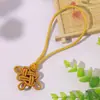 Nó Chinês Duas Cores Pingente de Duplo Borlado Nó Auspicioso Corda de Alça Ornamento Acessório Borlado Presente DIY Ornamento para Pendurar no Carro