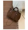 Bolso Bandolera de Cadena Retro Simple Gran Capacidad Nuevo de Moda Versátil Bolso de Hombro de Gama Alta Bolso de Mano para Viajero