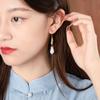 Pendientes Antiguos de Oro y Plata Pura Jade Hetian Estilo Vintage Pendientes y Colgantes de Oreja Chinos Regalo de Cumpleaños