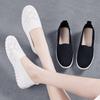 Zapatos de Tela Old Beijing para Mujer Nuevos Deportivos Slip-on Superficie de Malla Transpirable Suela Suave Verano Zapatos Blancos Zapatos de Malla para Madres Trabajadoras