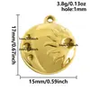 Pingente de Aço Inoxidável 304 Transfronteiriço Ouro 18K Feito à Mão Acessórios de Joias DIY High-End Ins Pulseira Colar Acessórios de Pingente