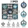 Nova Decoração de Natal Bola de Natal 6cm Bola Pintada Galvanizada de Formato Especial Decoração de Árvore de Natal Bola Pendurada Ornamento Pendurado