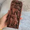 Suministros Tao Madera de Azufaifo Rayo Fondo de Texto Token de Montar Tigre Zhang Tianshi Artesanía Tallada a Mano Taoísta Adornos