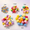 Directo de Fábrica Pompoms Rojos Grandes Poliéster Alta Elasticidad Bolas de Felpa Manualidades para Jardín de Infancia Pompones DIY Pintura Juguete Accesorios