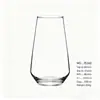 Vaso de vidrio de alta transparencia Jindalai para uso doméstico, vaso simple para agua, vaso para jugo, taza multifuncional para café, taza de lujo ligero estilo ins