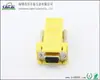 Conector para Computadora RJ45-VGA Producto Terminado, Serie RJ45-DB9/11/12 Hembra Rojo