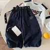 Pantalones largos para niños, colección otoño 2026, modernos y geniales pantalones cargo de algodón lavado con bolsillos, para niños y niñas, tallas de bebé y niño pequeño, pantalones jogger casuales