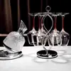 Conjunto de taças de vinho de luxo leve estilo europeu com decantador, taças borgonha de cristal, conjunto de taças de vinho para casa
