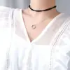 Colar Colar Anel Geométrico Feminino Design de Nicho Sentido Zircônia Pingente Estudante Simples Ins Versátil Melhor Amiga Colar Clavícula