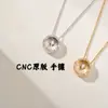 Exquisito Collar Nuevo V Gold con Tachuelas de Diamantes Coco para Mujer, Cadena para Clavícula Estilo Celebridad de Internet, Diseño de Alta Gama, Venta Directa del Fabricante