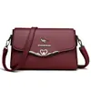 2026 Nova Bolsa de Ombro Único para Mãe de Meia-Idade Grande Capacidade Bolsa Pequena Versátil Couro Macio Moda Transversal Bolsa Feminina Atacado Transfronteiriço