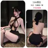 Lingerie Sexy Longa Noite, Roupa Sexy de Secretária, Tentação Apaixonada Transparente, Saia Bodycon de Puro Desejo para Mulheres 1544