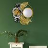 Colgante de pared de hierro estilo europeo para pasillo, pasillo, tocador, espejo decorativo para lavabo de baño