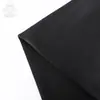 Tejido de lana lisa de una cara negro 50% lana. Fabricante de tela para abrigos de lana suministra 500g de tela de lana de una cara