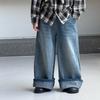 Conjunto de Trench Coat para Meninos 2025 Outono Novo Jaqueta de Meio Comprimento Solta Moda Retrô Infantil Atacado Tendência