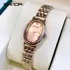 Sanda pulseira de aço transfronteiriça Feminino Pequeno estilo ins simples à prova d'água relógio feminino com tijolo relógio de quartzo atacado