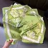 Bufanda de seda con patrón de espiga, bufanda de cuello transpirable tipo paisley, pañuelo cuadrado decorativo, bufanda pequeña vintage de color bloqueado para viajar