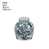 Cerâmica Jingdezhen Flor Ware azul e branco antigo vaso pintado à mão porta-flores cerimônia do chá hidropônico criativo prateleira antiga ornamentos de cerâmica