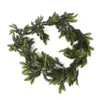 Planta simulada transfronteriza flor de pared con corona de Navidad de PE colgante de decoración de puerta planta de agua verde vid de flor larga decoración de ventana