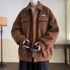 Chaqueta Estilo Fragante Pequeño para Hombre Primavera y Otoño Moda de Marca High Street Lana Moderna Rellena Guapa Chaqueta para Hombre Casual Moderna Todo Combinable