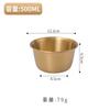 Bol de Acero Inoxidable Coreano Suministrado Directamente para Lechuga, Cubo Dorado para Verduras, Bol de Condimentos para Buffet, Bol de Salsa para Restaurante de Hot Pot, Recipiente de Cocina