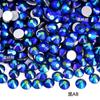 No. 8 diamantes planos de cristal DIY joyería para arte de uñas pedrería funda para teléfono móvil oso violento de muñeca pegatina redonda de aproximadamente 2.4 mm