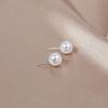 Pendientes de Plata de Imitación 925 con Aguja de Plata de Imitación y Perla Artificial Versátiles Venta Directa de Fábrica Venta al por Mayor Nuevos Pendientes de Perla de Primavera