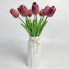 Simulación de tulipán, decoración de flores falsas, simulación de decoración para el hogar, sala de estar, PU con flores