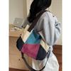 Comercio Exterior Transfronterizo Al por Mayor Lona Gran Capacidad Bolso de Hombro Retro Empalme Bolso Cruzado para Mujer Más Vendido Bolso de Viaje Almacenamiento