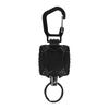 Chaveiro retrátil criativo aço inoxidável cabo de aço aço fácil puxar chaveiro corrente anti-perda antirroubo pingente rebote fivela de suspensão rápida