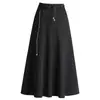 Falda Nueva de Cintura Alta Corte A para Mujer Otoño/Invierno 2026, con Caída y Elegante, Versátil, Adelgazante, de Longitud Media, de Moda