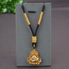 Cordón Colgante Halter Tejido a Mano Colgante de Jade Dorado Cordón Colgante de Jade Cuerda Tejida a Mano para Collar Cuerda para Colgante