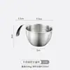 Copo Medidor de Aço Inoxidável 304 Qualidade de Exportação com Escala Tigela de Cozinha Copo de Extração de Café Grau Alimentício Cozinha Copo para Bater Ovos
