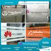 Vidro UV anti-colisão tira cintura linha adesivos empresa escritório comercial publicidade LOGO display anti-peep filme adesivos foscos