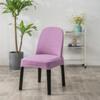 Funda de silla baja con respaldo, elástica, para comedor, universal, con arco integrado