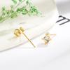 Pendientes Saturno de Gama Alta, Mini Planeta Simple Ultra Pequeño, Pendientes Coreanos Simples de Nicho Versátiles para el Uso Diario para Mujeres