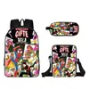 Mochila Escolar Transfronteriza Zootopia 2 para Niños, Bolso Cruzado de Dibujos Animados, Estuche Sencillo para Niños, Set de Tres Piezas, Venta al por Mayor a partir de una Pieza