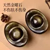 Adornos de Lingote de Obsidiana Natural, Mineral Crudo para Atraer Riqueza, Decoración de Cornucopia de Escritorio, Piezas de Juguete, Regalos de Apertura de Tienda