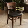 Mesas y sillas de cafetería, tienda de té de leche y postres, pastelería, sillas de comedor de madera maciza, restaurante occidental, bar, tetería, mesas y sillas de comedor comerciales